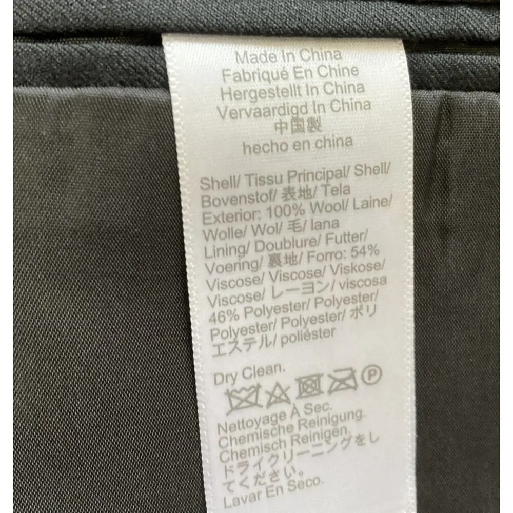 J. Crew Men’s Thompson Suit Jacket 40R‎ Wool Black Blazer Formal Wedding Prom